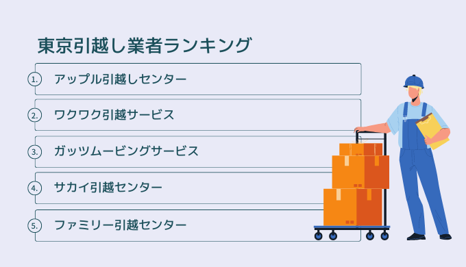 2023年8月】東京の引っ越し業者おすすめランキング10選！口コミ評価を